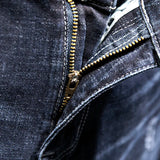 SHOPMOCHO 2025 New Ripped Jeans Men Slim-fit Denim Pants Cotton Korean Style Fashion Elasticity Versatile Blue Black Men's Clothing