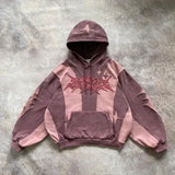 Shopmocho American Retro Rock Gothic Graphic Fur Collar Loose Zipper Sweatshirt Men's Y2K New Harajuku Punk Casual Joker Hoodie Streetwear