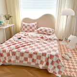 SHOPMOCHO 1 piece pink white flannel panda fleece soft and comfortable blanket nap blanket suitable for sofa bed sofa office suitable