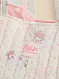 SHOPMOCHO 1 cute flower cat handbag with coin purse charm, daily commuting, travel handbag, large capacity portable handbag