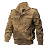 SHOPMOCHO New Workwear Pilot Spring Autumn Coats Men's Jackets Military Tactical Multi Pocket Tops Men's Clothing
