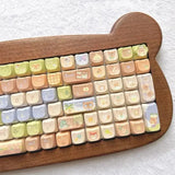 SHOPMOCHO 142 Keys Customized Gift Cute Cat keycaps New MAO Keycaps Square Thermal Sublimation Mechanical Keyboard 2.25 U 2.75U for Alice