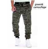 Shopmocho Pantalon de survêtement de course pour hommes, Camouflage, élastique, Cargo, cordon de serrage, multi-poches, bas décontracté, survêtement, nouvelle collection 2025