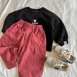 SHOPMOCHO Kids Pants Girdle Overalls Baby Wide Leg Pants Girls Pants Teenage Girls Clothing Cargo Winter Clothes for Boys