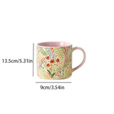 Shopmocho Pink creative hand-painted ceramic coffee cup