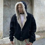 SHOPMOCHOY2k Streetwear New Jacket Mens and Womens Harajuku Retro Hip-hop Pop Fringed Hoodie Gothic Punk Loose Couple Casual Jacket Tops