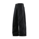 SHOPMOCHO Man Pants Jeans Baggy Jeans Loose Fit Straight Leg High Street Casual Trousers For Men Spring Autumn Trendy Wide Leg