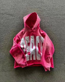 SHOPMOCHO Korean Fashion Simple Gray Double Sided Oversized Zipper Hoodie Women Y2K New Harajuku Gothic Casual Joker Couple Sweatshirt