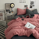 SHOPMOCHO Bedding Comforter sets Duvet Cover bedsheets set with pillowcase Bedding Linens Set for Queen/King Bed edredones de cama