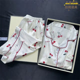 SHOPMOCHO Women's 2pcs Cute Print Short Sleeve Button Top and Shorts Pink Sleepwear Soft Comfy Homewear Casual Loungewear Pajama Set