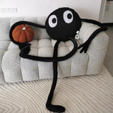 SHOPMOCHO Huge Cute Black Briquettes Octopus Plush Toy Stuffed Long Legs Octopus Doll Plush Animal Pillow Creative Gift Kawaii Room Decor