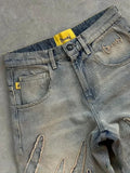 SHOPMOCHO American New Fashion Patch Baggy Casual Jeans For Men And Women Y2K High Street Harajuku High Waist Wide Leg Denim Trousers