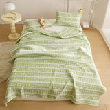 SHOPMOCHO Pure Cotton Three-layer Yarn Fabric Children Summer Blanket Spring Soft Skin Friendly Quilt Air Conditioner Comforter Adult Kid