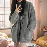 Shopmocho Loose Lazy Style Denim Patchwork Hoodie Women's Outerwear Sweater Jacket Autumn Winter New Korean Version Casual Coat