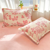 SHOPMOCHO 2pcs Fluffy Plush Pillowcase for Winter Warm Soft Coral Fleece Pillowcase Cover 48x74cm Cartoon Kids Pillow Sham Cushion Cover