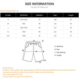 SHOPMOCHO Loose Hip-hop Denim Shorts Men's Streetwear Summer Ripped Hole Rock Biker Short Pants Fashion Khaki Knee-length American Jeans
