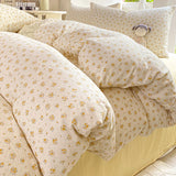 Shopmocho Floral Style Quilt Cover and Pillowcase Adults Kids Room Bedding Soft Blanket Cover Printed Duvets Cover Set housse de couette