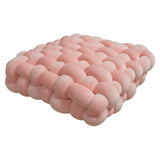 SHOPMOCHO Square Knot Stuffed Cushion Nordic Aesthetic Pillow Decorative Plush Pillow Office Sleeping Floor Windowsill Back Cushion Decor