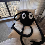 SHOPMOCHO Huge Cute Black Briquettes Octopus Plush Toy Stuffed Long Legs Octopus Doll Plush Animal Pillow Creative Gift Kawaii Room Decor