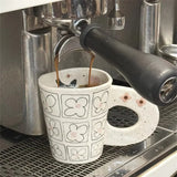 Shopmocho Splashing ink, hand pinching ceramic coffee cup