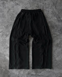 Shopmocho Casual versatile fashion trend personalized fashion street loose black rock Wide Leg Men Korean  Trousers  Streetwear pants