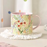 Shopmocho Pink creative hand-painted ceramic coffee cup