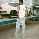 SHOPMOCHOY2k Retro Baggy Jeans Trendy Cupid Angel Pattern Men Women Pants American Hip Hop Streetwear Unisex Casual Straight Leg Jeans
