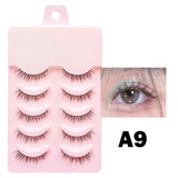 Shopmocho New Manga Lashes Soft Natural Eyelashes Thick False Eyelashes Manga Eyelashes Daily Dating Makeup Eyelashes Lashes Wispy