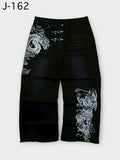 SHOPMOCHO Y2K Vintage Print Baggy Jeans Unisex Harajuku Streetwear Wide Leg Denim Pants Hip Hop Casual Loose Fit