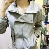 SHOPMOCHO American Hot Girl Subculture Retro Gray Sweatshirt Fashion Vintage Hooded Sweatshirt 2026 Spring And Autumn Women's Jackets