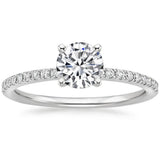 SHOPMOCHO 2025 New Silver Plated Oval Women's Fake Engagement Ring Pink Cubic Zirconia Trendy Wedding Ring for Women