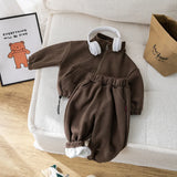 SHOPMOCHO IYEAL Children's Baby Clothing Sets Winter Fleece Casual 2 PCS Kids Sets Sport Suit for Baby Girls Boys Clothes Coat+Pants 1-6 Y