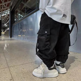 Shopmocho Boys Casual Cargo Pants Spring Autumn Big Kids Sport Long Pants Teenage Streetwear Baggy Trousers Children Fashion Joggers Pants