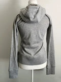 SHOPMOCHO Y2k Retro Grey Wool Vintage Hooded Sweatshirt Cardigan Ladies Spring And Autumn Double Zipper Design Waist Closure Sweatshirt