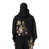 SHOPMOCHO Garden of Eden V2 Hoodie and Sweatpants Two Piece Set Men Women Loose Sweatshirt  Flower Embroidery Tracksuit Jogging Pants Suit