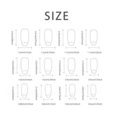 Shopmocho 24 PCs Long French Minimalist Moon Nails with 1 Jelly and 1 Nail File