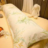 SHOPMOCHO 100% Cotton Pillow Cover Comfortable Pillow Case 90/120/150/180cm Long Bedside Cushion Cover Sweet Girl Pillow Covers Decorative