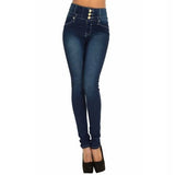 SHOPMOCHO Women Black Jeans Push Up Pencil Denim Pants Ladies Vintage High Waist  Casual Stretch Skinny Mom Jean Slim Femme