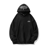 SHOPMOCHO 400G Heavy Thick Letter Embroidered Hoodies for Men's Autumn Winter Style American Trendy Couple Loose Hoodie Coat