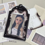 SHOPMOCHO Ins Cat Photo Card Holder Kpop Photo Card Display Pendant Student ID Card Protective Cover Kpop Supplies