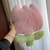SHOPMOCHO Fashion Tulip Flower Embrace Pillows Nordic Living Room Sofa Cushion Decoration Home Bedside Car Backrest Office Chair Decor