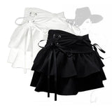 SHOPMOCHO New Fashion Women Hot Girl Sweet Kawaii Bow Vintage Y2k Clothes American Streetwear Sexy Summer A-line Gothic Mini Denim Skirts