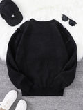 SHOPMOCHO New Popular Autumn and Winter Spider Web Jacquard Pattern Pullover Sweater Casual Round Neck Knitted Men's Pullover