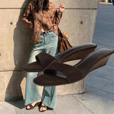 Shopmocho Sandals With Platform For Women Summer 2025 Brand Sandals Luxury Wedge Sandals Platform Sandals Simple Versatile Fashion Sandals