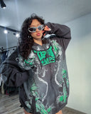 SHOPMOCHO Gothic New Fashion Oversized Letter Printed Zipper Hoodie Sweater Men Y2K Harajuku Rock Casual Couple Sweatshirt Streetwear