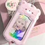Shopmocho Kawaii Photocard Holder Kpop Photo Card Organizer Idol Photo Cards Display Supplies Photo Protector Sleeve Student Stationery