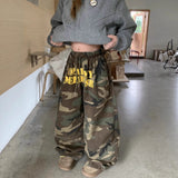 SHOPMOCHO Fashionable Camouflage Denim Pants Trendy Japanese Harajuku Style Loose Fit Long Pants Polyester Fiber Comfortable Casual Lei...