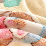 SHOPMOCHO 2pcs Fluffy Plush Pillowcase for Winter Warm Soft Coral Fleece Pillowcase Cover 48x74cm Cartoon Kids Pillow Sham Cushion Cover