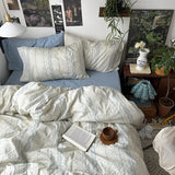 Shopmocho Floral Style Duvet Cover Pure Cotton Bed Cover Girls Soft Comforter Covers Set with Pillowcase이불커버 King Size Quilt Cover Set