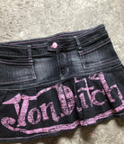 SHOPMOCHO Korean Kopo Style Retro Letters Sexy Spice Girls A Word Denim Skirt Women's Y2K New Fashion Harajuku Hip-Hop Dance Street Wear